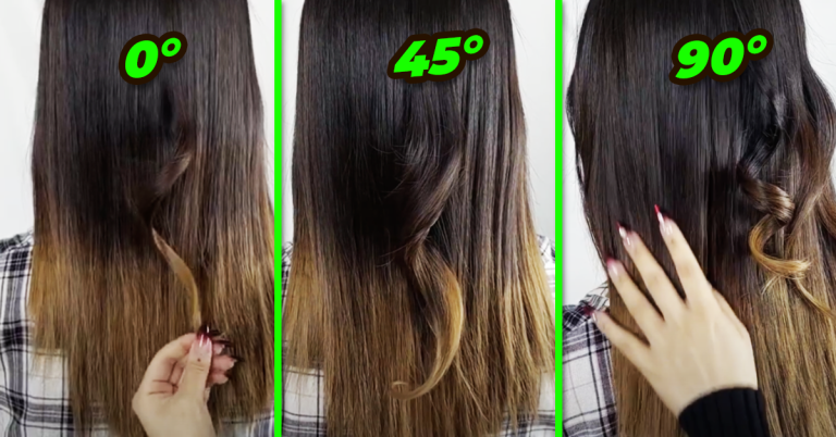 How to Create Coily, Big, or Loose Curls Using a Hair Straightener by Simply Holding It at 3 Different Angles – No Tangles or Painful Hair Pulls